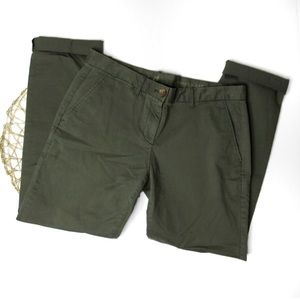 Gap Broken-In Straight Army Green Khakis